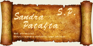 Sandra Patafta vizit kartica